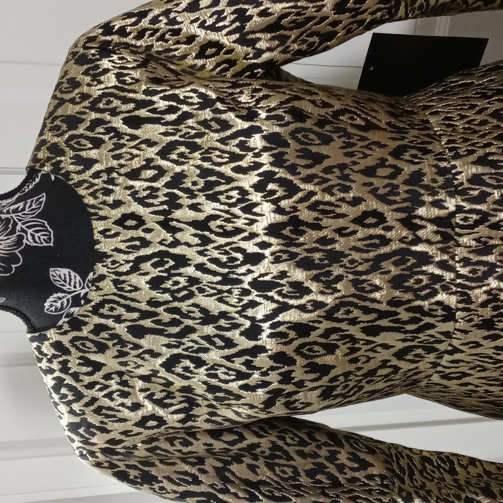 🆕️ 🐆Tuckernuck🐆 - Gold Leopard Mel Dress - Picture 9 of 16